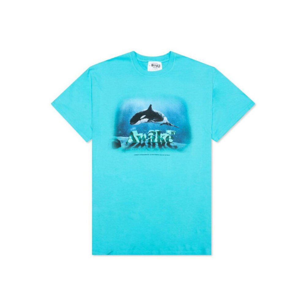 Awake NY Unisex Blue Orca T-Shirt Size S